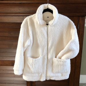 Soft Cream Colored Teddy Jacket